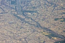 Blick auf Paris - Schauplatz der letzten Meetings