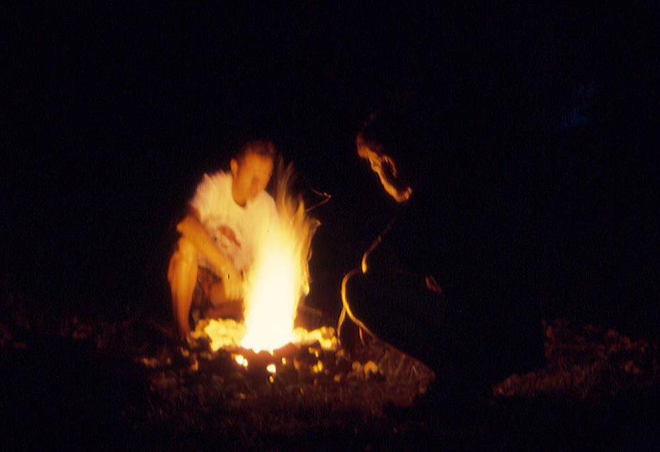 Christian und Franz beim Grillen
