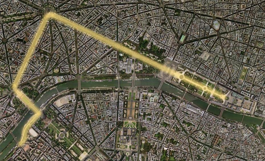 Rennplan von Paris