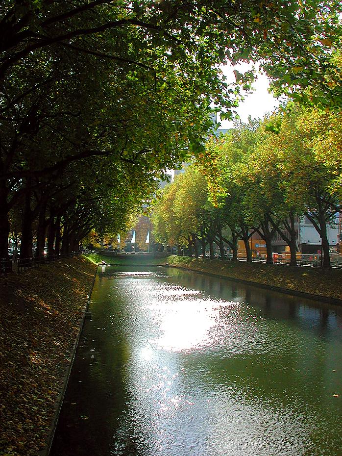 hübsches Wasser auf der Königsallee
