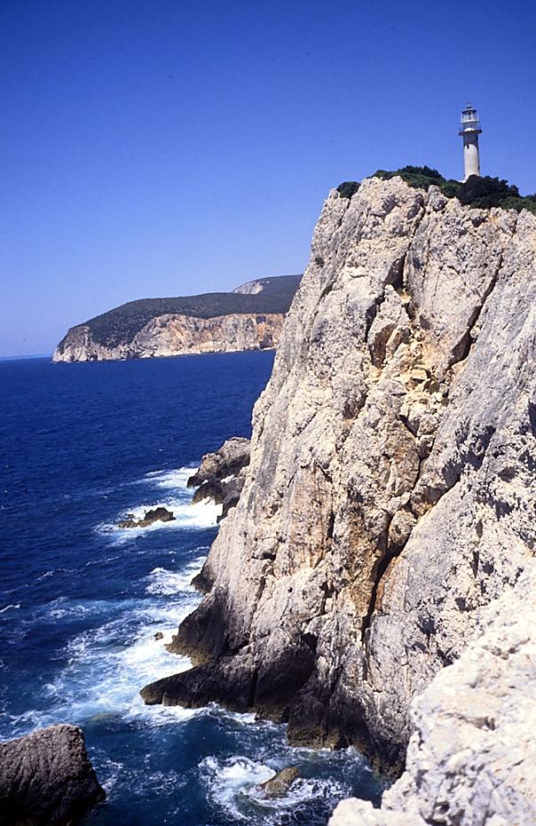Leuchtturm am Cape Doukato (Lefkada)