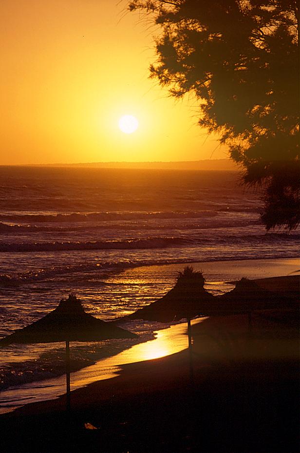 Sonnenuntergang am Strand