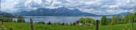 Ausblick von der Raststätte auf den Mondsee