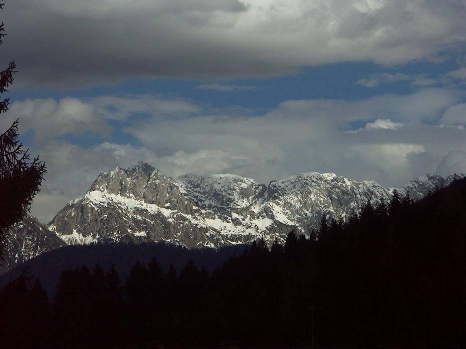 Blick auf die Berge bei Tarvis, Italien