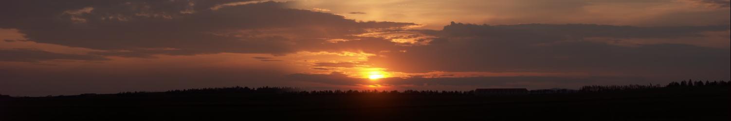 Sonnenuntergang im Panorama