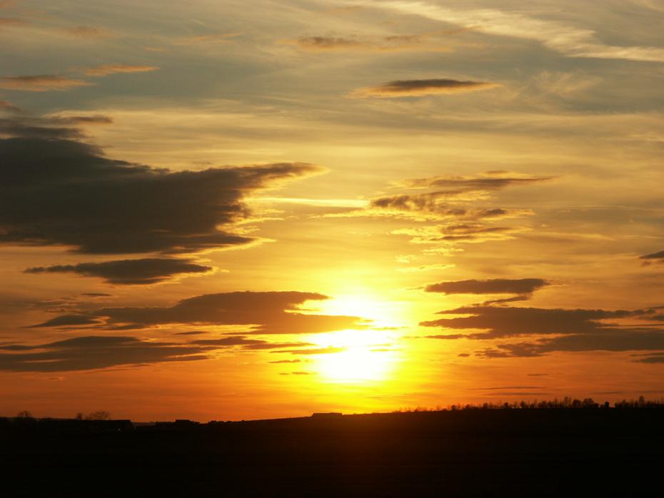 Genialer Sonnenuntergang