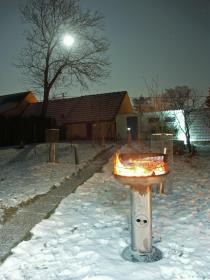 Grillen im tiefen Winter