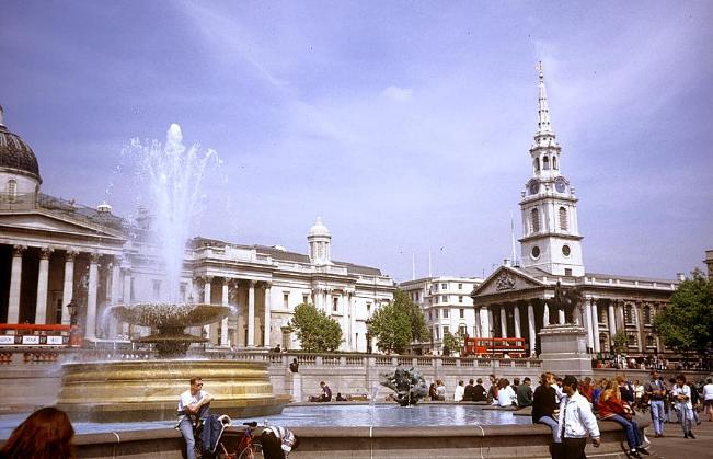 National Gallery, St. Martin-in-the-Fields Church und Trafalgar Square