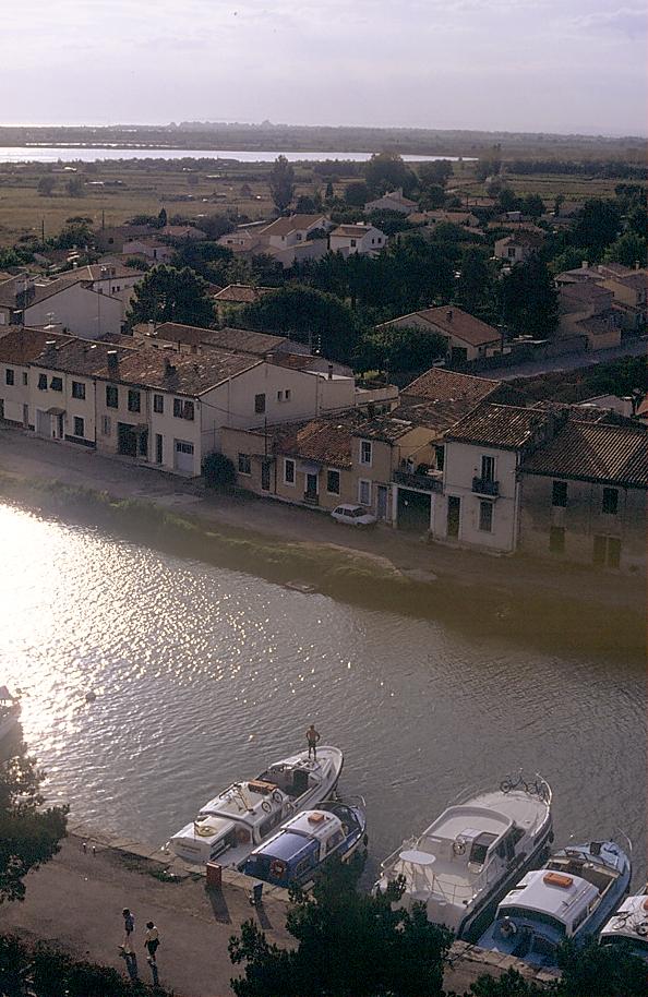 Hafen von Aigues Mortes mit unserem Schiff