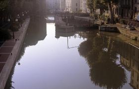 Schleuse im Stadtzentrum von Narbonne