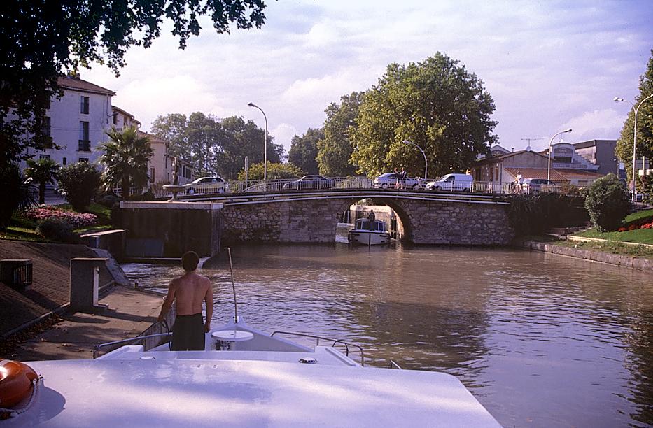 Schleuse mit Brücke