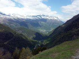 Blick von der Timmelsjochstraße ins Ötztal