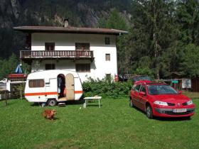 Leo vor meinem 'Gespann' im Ötztal