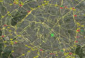 Parisplan, 'mein' Hotel ist mit dem grünen Kreuz markiert