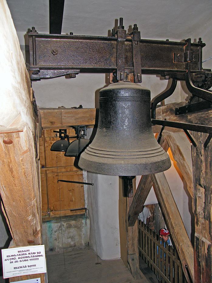 Glocken im Kirchturm, Slavonice