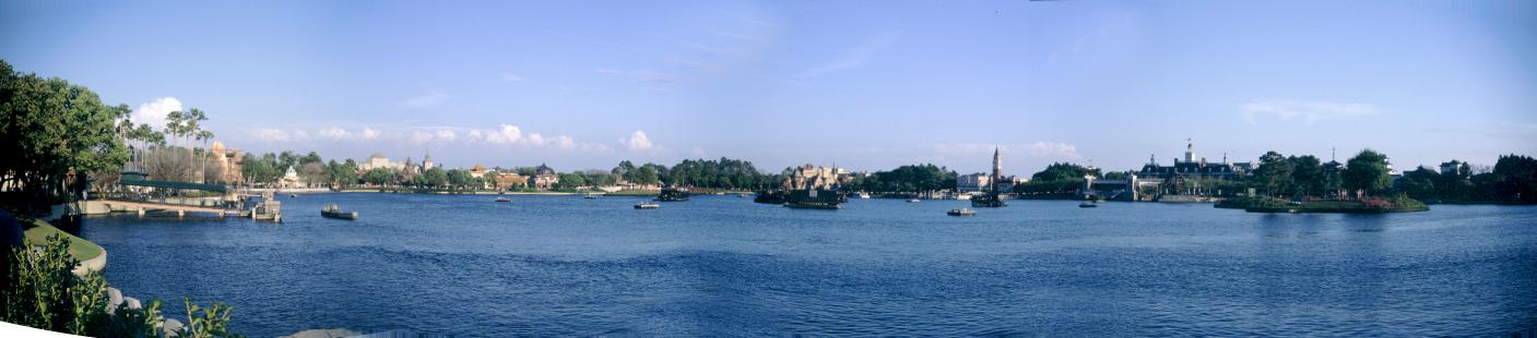 Panorama über den See im Epcot Center