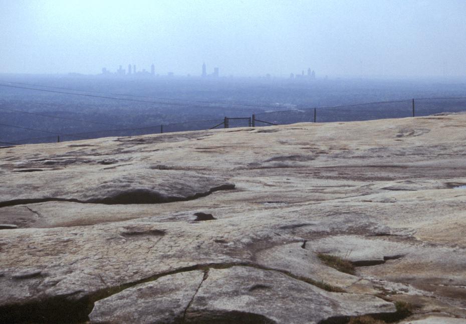 Skyline von Atlanta vom Stone Mountain aus