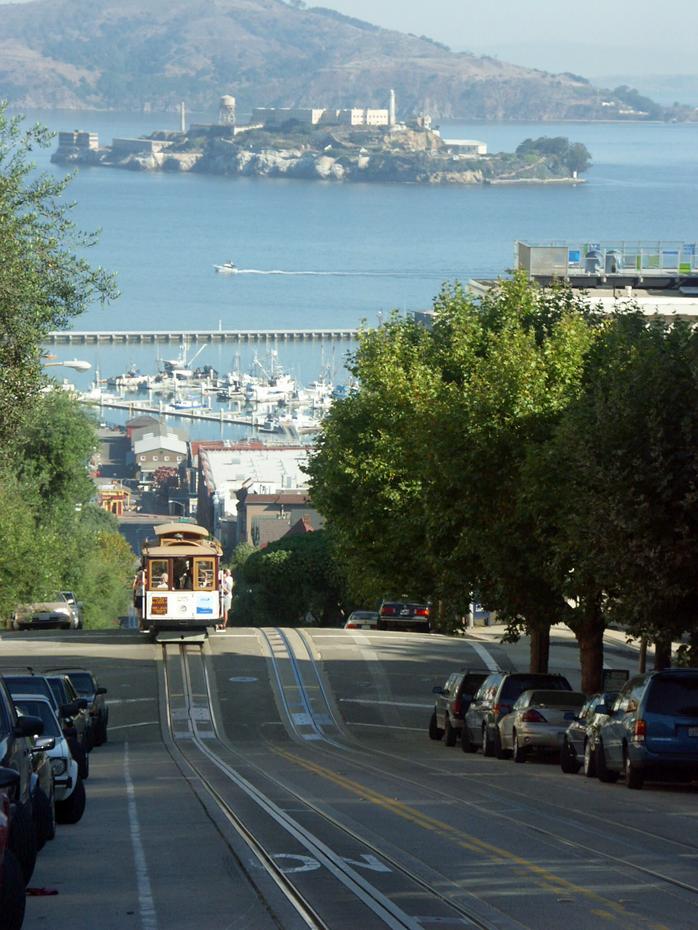 Cabel Car und Alcatraz (San Francisco)