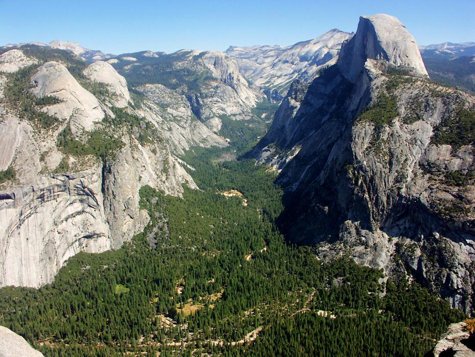 Blick vom Glacier Point auf den Half Dome (Yosemite NP)