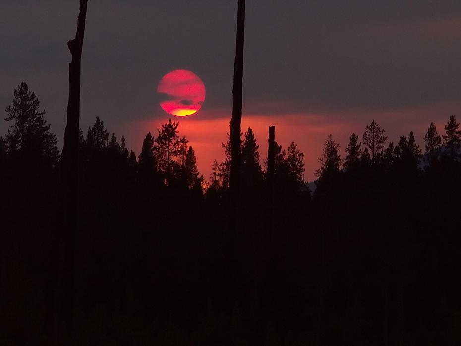 Sonnenuntergang im Yellowstone NP