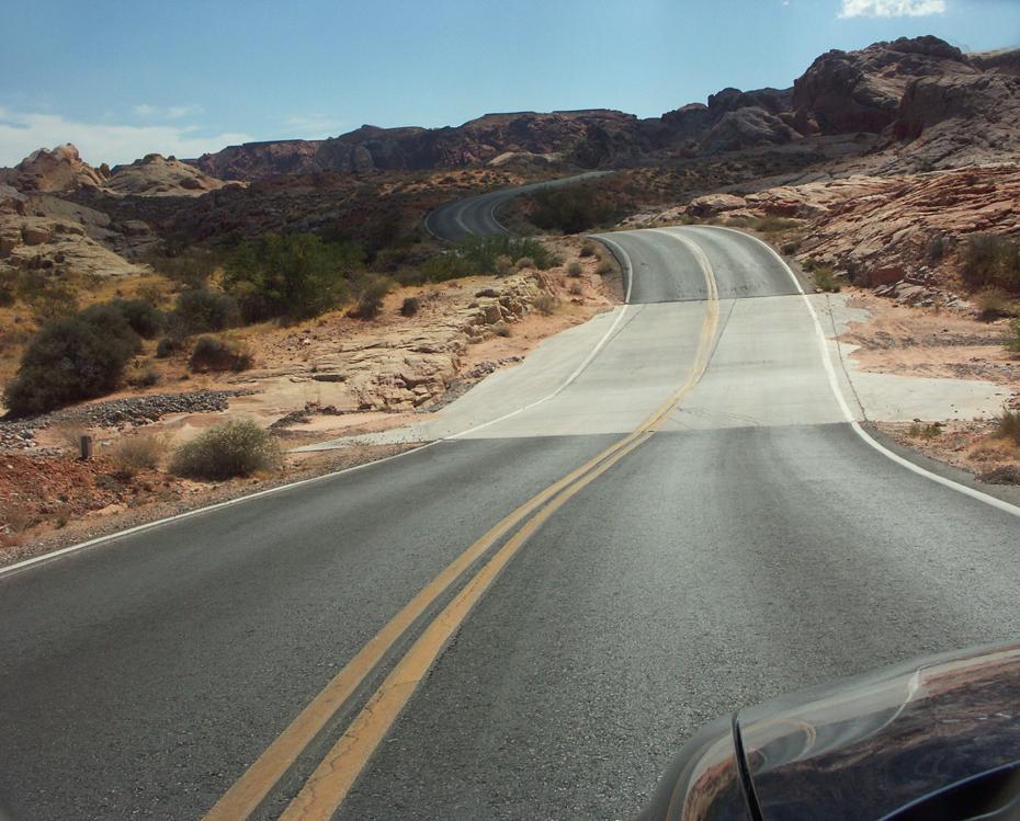 Auf dem Weg zu den white domes, Valley of Fire SP