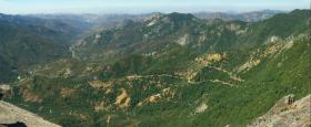 Blick ins Tal vom Moro Rock, Sequoia NP