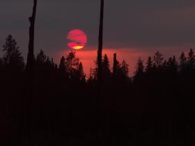 Sonnenuntergang im Yellowstone NP