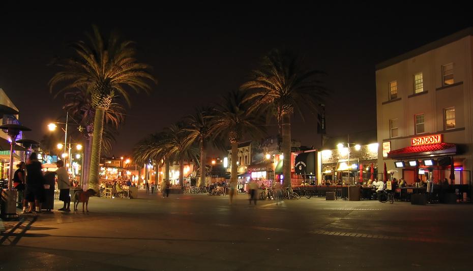 Fußgängerzone von Hermosa Beach