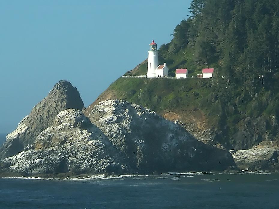Leuchtturm bei den Sea Lion Caves, OR