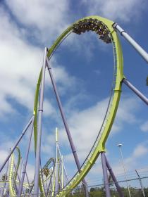 Hochschaubahn im Six Flags Marine World