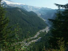 Gletscherzunge im Mt. Rainier NP, WA