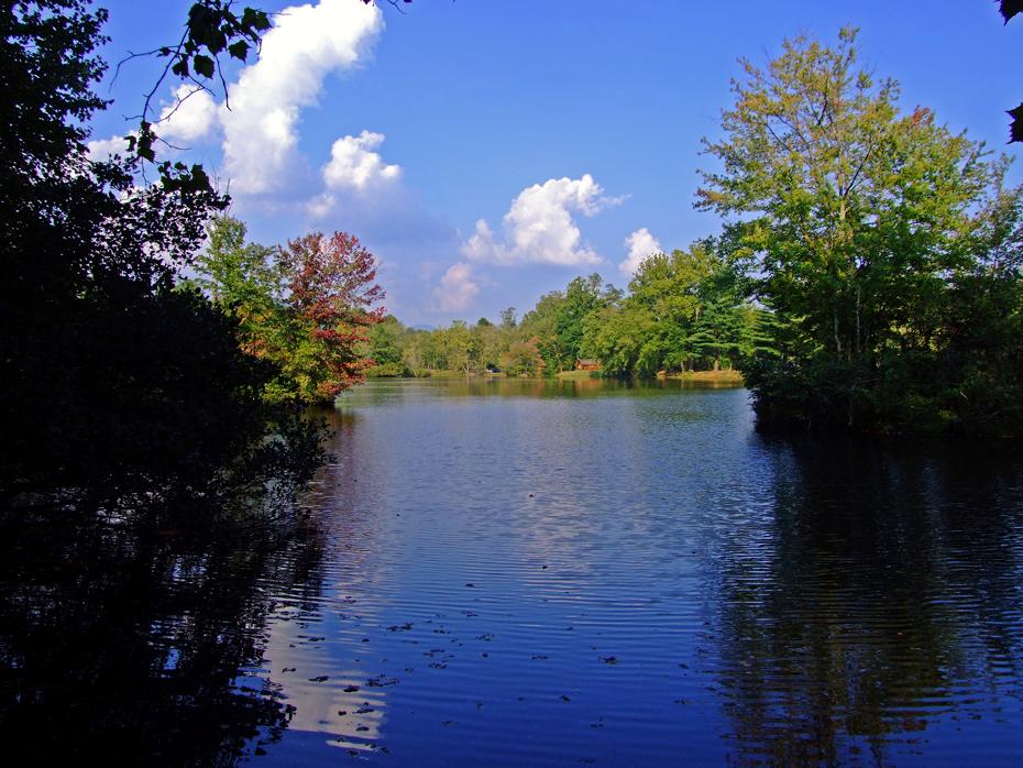 Teich beim Campingplatz, Asheville, NC