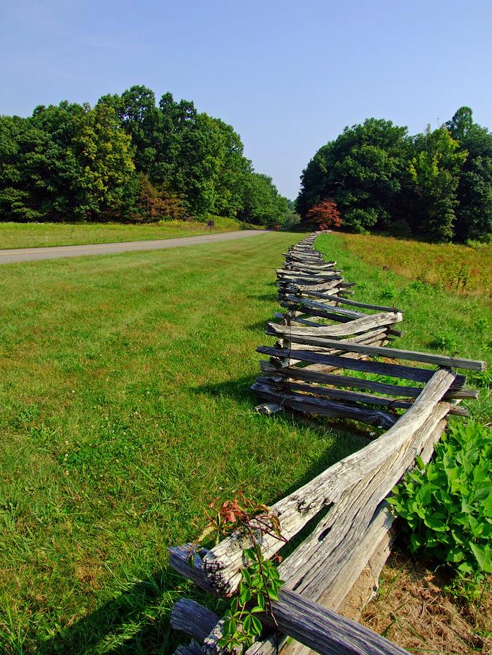 Selbststehender Zaun, Blue Ridge Pkwy, NC