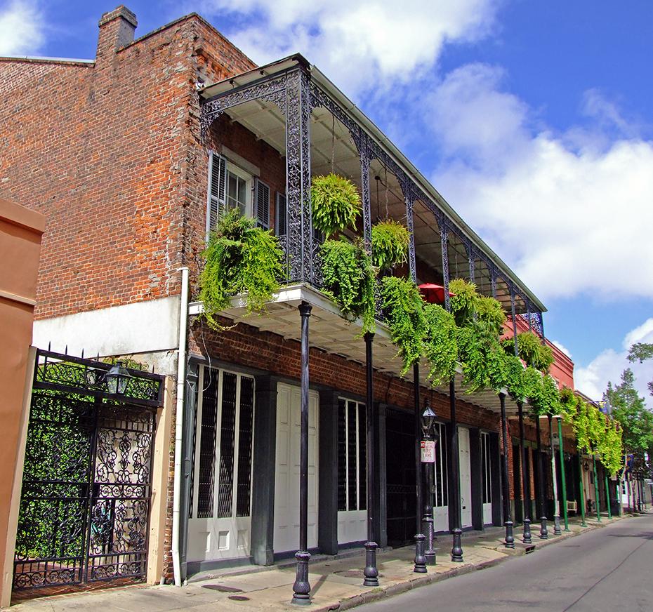 Haus mit Balkon, Downtown, New Orleans, LA