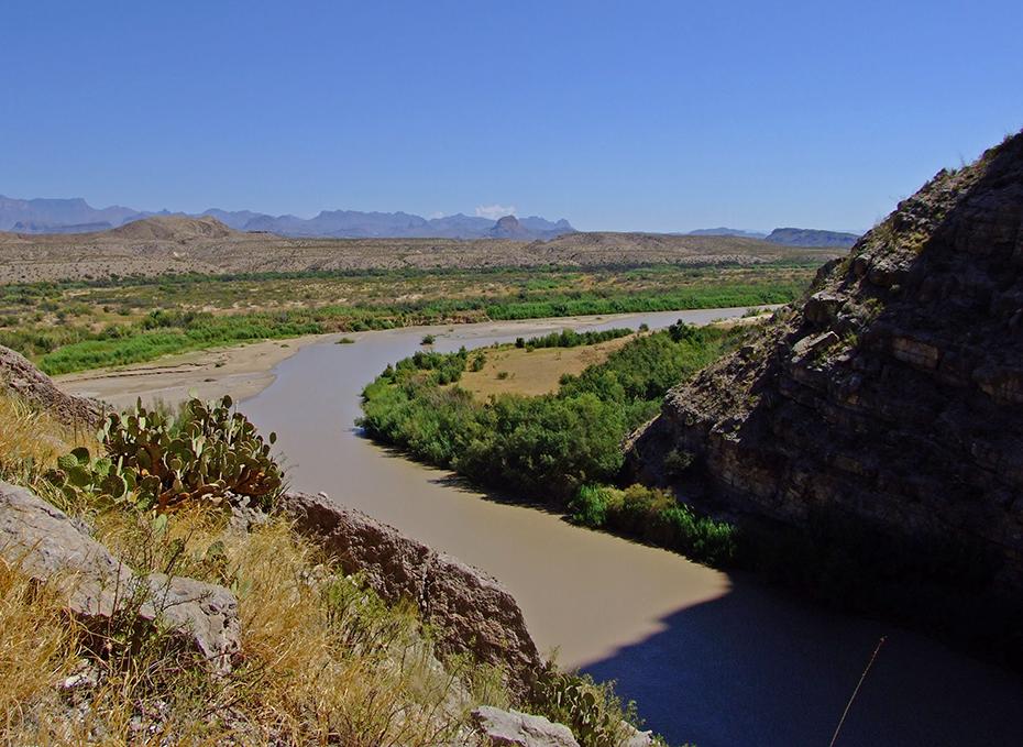 Rio Grande vom St. Elena Canyon aus gesehen, Big Bend NP, TX