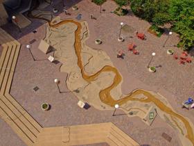 Fluß von ganz oben, Mud Island, Memphis, TN