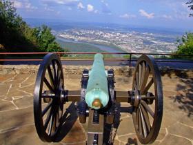 Aussicht vom Point Park auf Chattanooga, Lookout Mtn, Chattanooga, TN