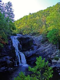 Wasserfall am Tellico River, NC