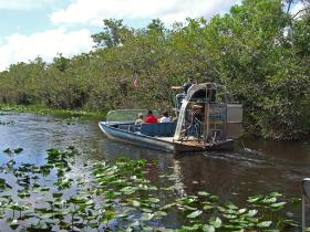 Da geht es wieder hin, unser Airboat, Everglades, FL