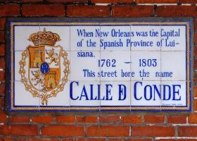 Straßenschild, Downtown, New Orleans, LA