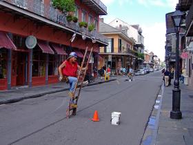 Straßenkünstler, Downtown, New Orleans, LA