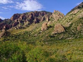 Berge auf dem Weg zurück zum Campingplatz, Big Bend NP, TX