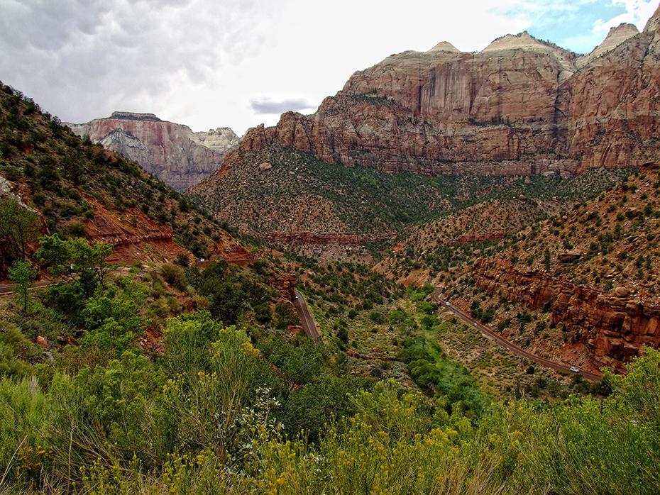 Blick ins Tal, Zion NP, UT