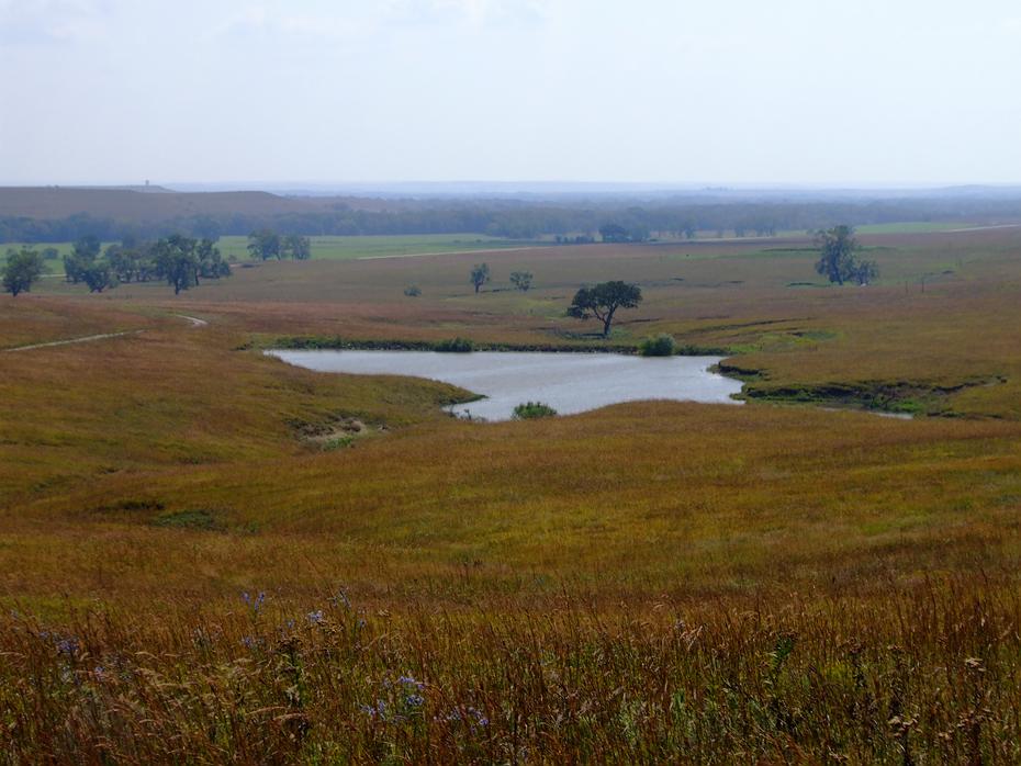 künstlicher See im Tallgrass NPS, KS