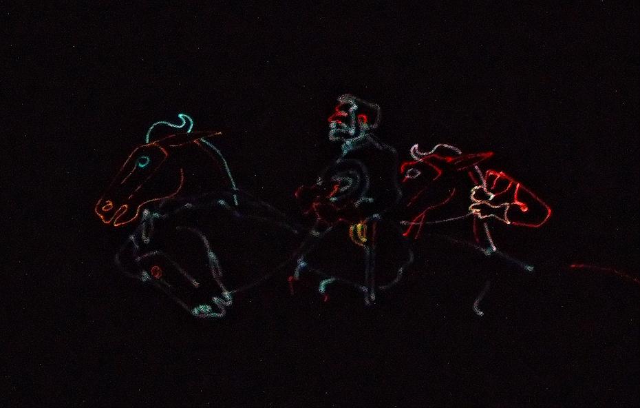Lasershow am Stone Mountain, Atlanta, GA