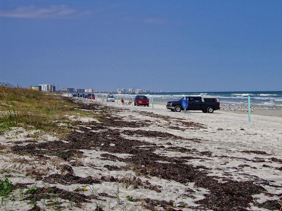 Der Strand beim Ponce Inlet Lighthouse, Daytona Beach Shores, FL