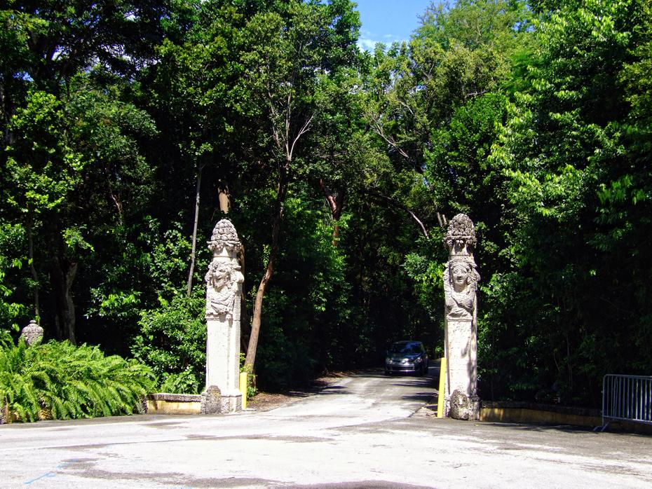 Eingang zur Villa Vizcaya, Miami, FL
