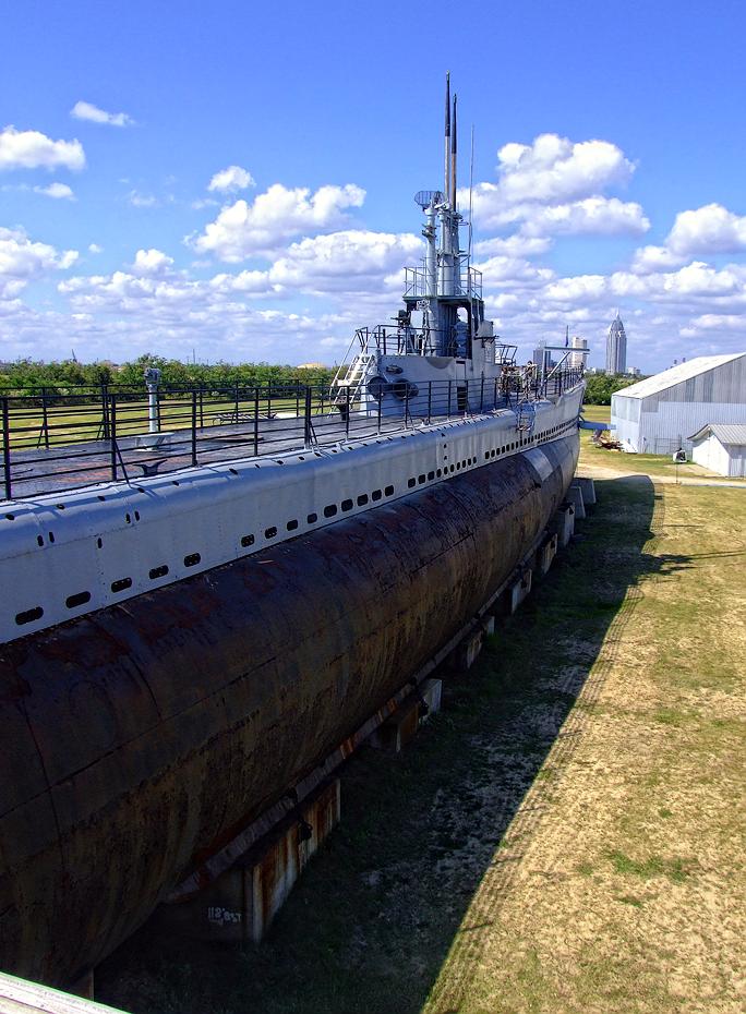USS Drum beim Battleship USS Alabama, Mobile, AL