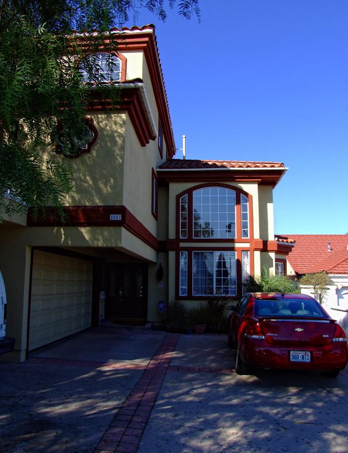 Das Haus meines Freundes Paul mit 'meinem' Auto, Redondo Beach, CA