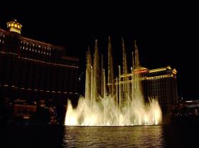 Wassershow vor dem Belaggio, Las Vegas, NV